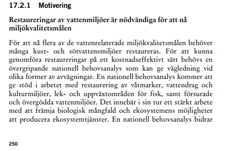 Restaurering av vattenmiljöer