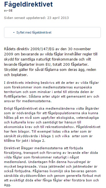 fågeldirektivet