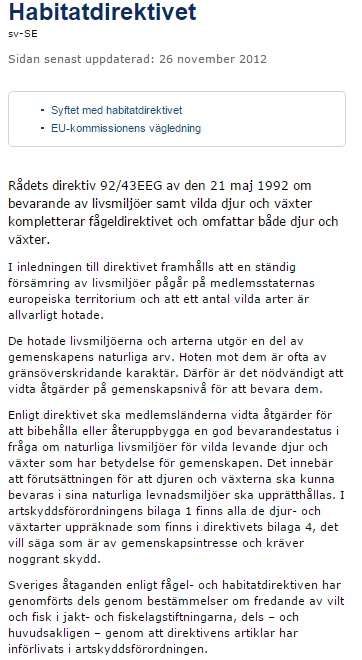 habitatdirektivet